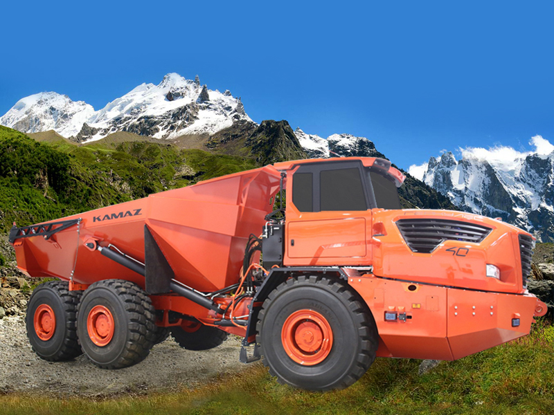 Новый карьерный самосвал КАМАЗ ГЕРКУЛЕС работающий в автономном режиме