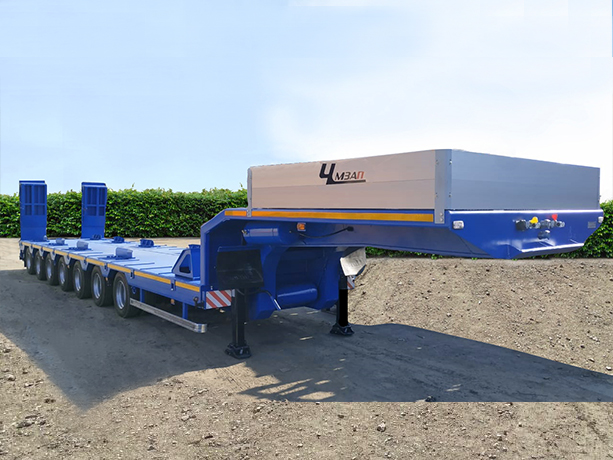 "Уралавтоприцеп" - выпустил полуприцеп грузоподъемностью 90 тонн с рамой коробчатого сечения