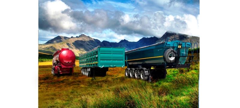 Новое семейство полуприцепов НЕФАЗ: полуприцеп-бензовоз, полуприцеп-самосвал, бортовой полуприцеп-зерновоз