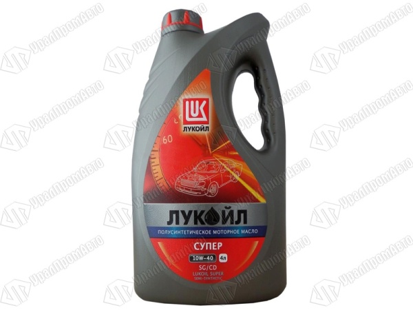 Масло моторное полусинтетическое Лукойл Супер 10W-40 (4 л)